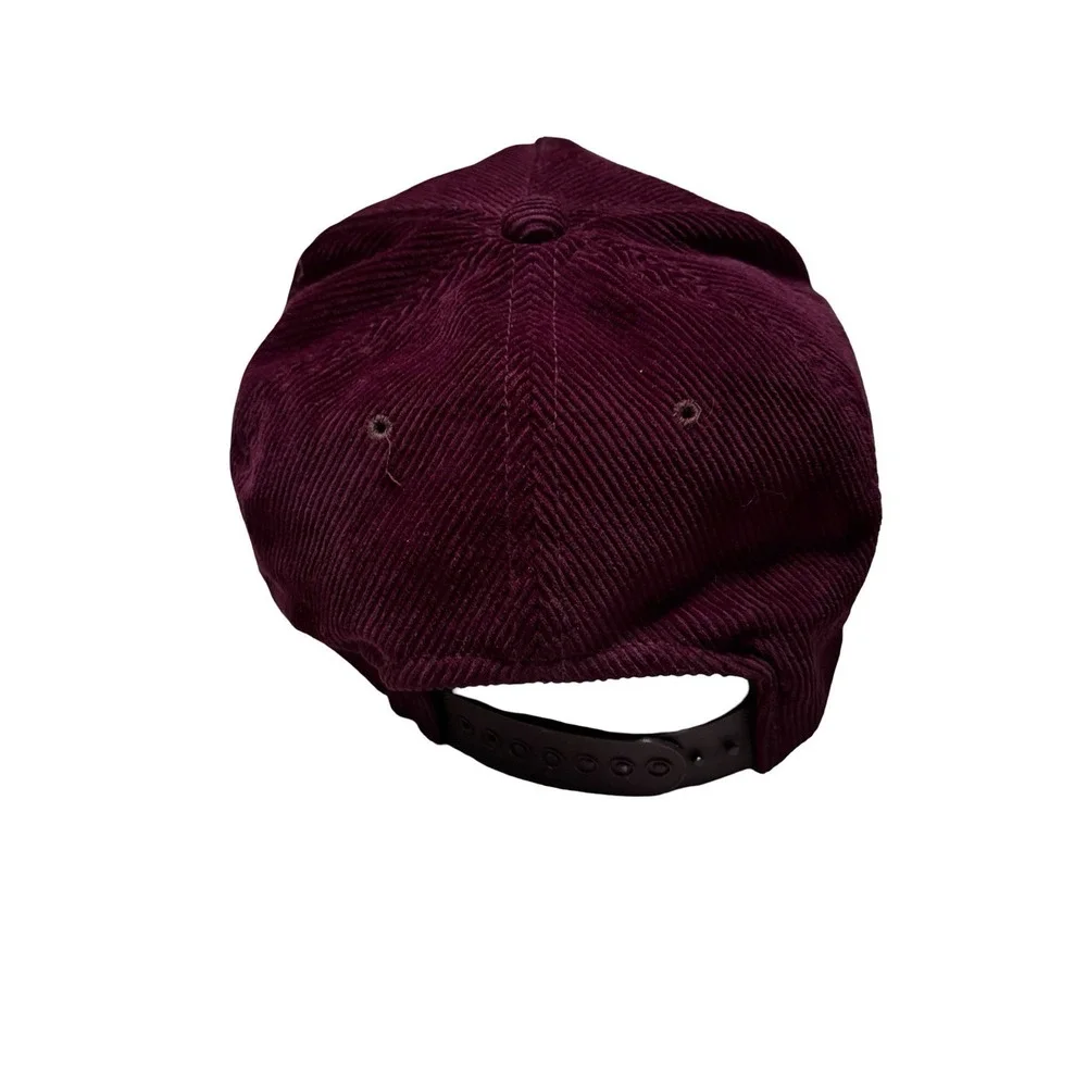 Vintage University Of Chicago Corduroy  Embroidered Baseball Hat Snap Back